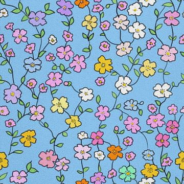 VANJSKI DEKOSTOFFE OXFORD - Motiv Blumen I DX5410
