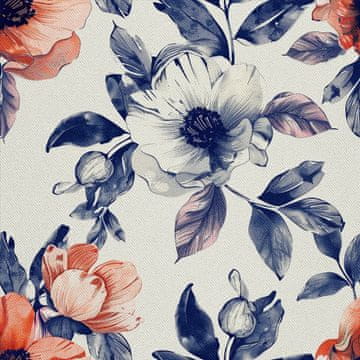 VANJSKI DEKOSTOFFE OXFORD - Motiv Blumen I DX5226