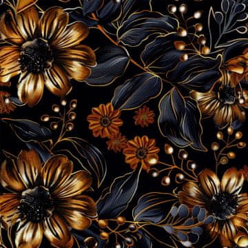 VANJSKI DEKOSTOFFE OXFORD - Motiv Blumen I DX5144