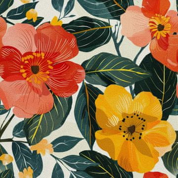 VANJSKI DECOSTOFFE OXFORD - Motiv Blumen I DX5376