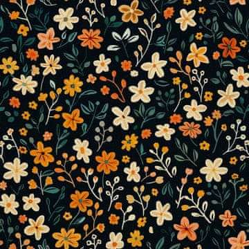 VANJSKI DEKOSTOFFE OXFORD - Motiv Blumen I DX5330
