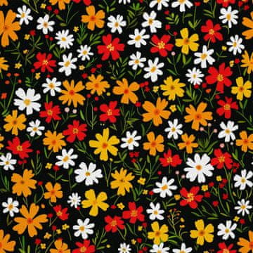 VANJSKI DEKOSTOFFE OXFORD - Motiv Blumen I DX5239