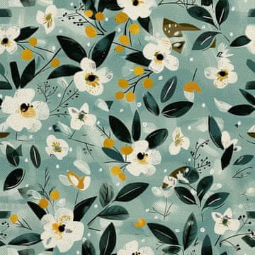 VANJSKI DEKOSTOFFE OXFORD - Motiv Frühling I DX7646