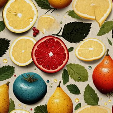 VANJSKI DEKOSTOFFE OXFORD - Motiv Obst | DX6171