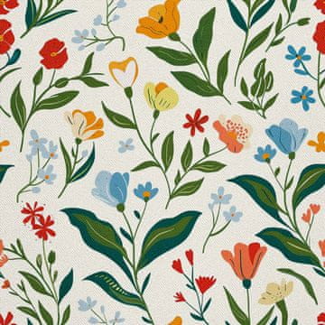 VANJSKI DEKOSTOFFE OXFORD - Motiv Frühling I DX7676