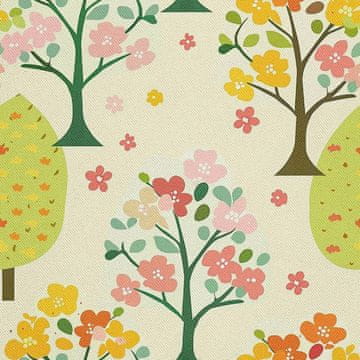 VANJSKI DEKOSTOFFE OXFORD - Motiv Frühling I DX7560