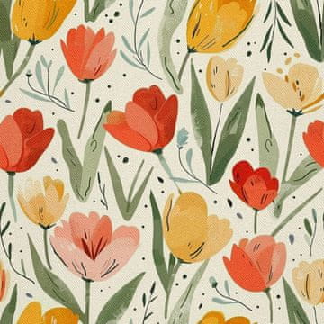VANJSKI DEKOSTOFFE OXFORD - Motiv Frühling I DX7427