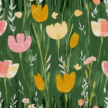 VANJSKI DEKOSTOFFE OXFORD - Motiv Frühling I DX7665