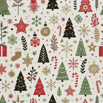 VANJSKI DEKOSTOFFE OXFORD - Motiv Weihnachtsferien | DX1865