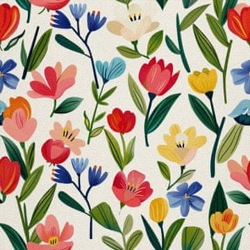 VANJSKI DEKOSTOFFE OXFORD - Motiv Frühling I DX7514