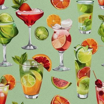 VANJSKI DEKOSTOFFE OXFORD - Motiv Cocktail | DX8421