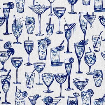 VANJSKI DEKOSTOFFE OXFORD - Motiv Cocktail | DX8334