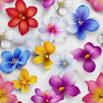 VANJSKI DEKOSTOFFE OXFORD - Motiv Bunte Blumen | DX18059
