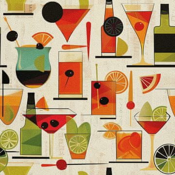 OUTDOOR DEKOSTOFFE OXFORD - Motiv Cocktail | DX8388