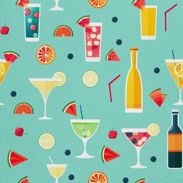 OUTDOOR DEKOSTOFFE OXFORD - Motiv Cocktail | DX8510