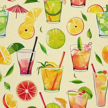OUTDOOR DEKOSTOFFE OXFORD - Motiv Cocktail | DX8339