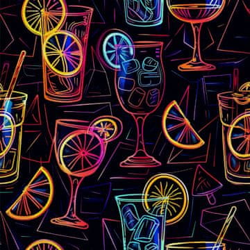 VANJSKI DEKOSTOFFE OXFORD - Motiv Cocktail | DX8847