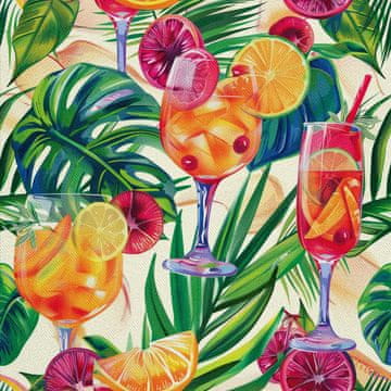 OUTDOOR DEKOSTOFFE OXFORD - Motiv Cocktail | DX8614