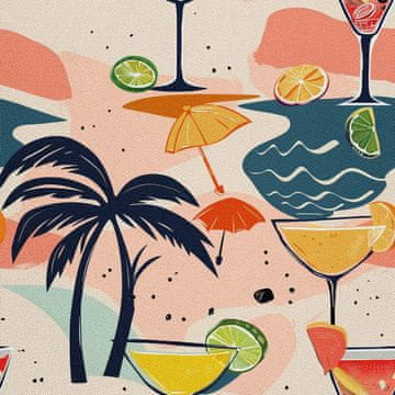 OUTDOOR DEKOSTOFFE OXFORD - Motiv Cocktail | DX8446