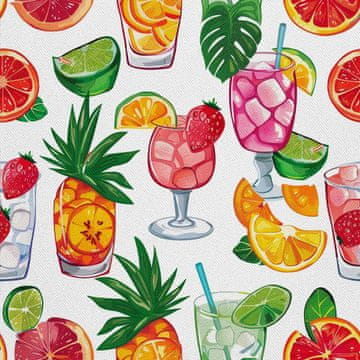 VANJSKI DEKOSTOFFE OXFORD - Motiv Cocktail | DX8565