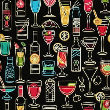 VANJSKI DEKOSTOFFE OXFORD - Motiv Cocktail | DX8368