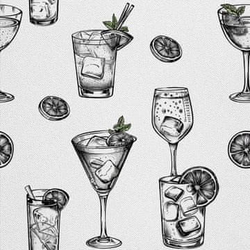 VANJSKI DEKOSTOFFE OXFORD - Motiv Cocktail | DX8493