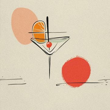 VANJSKI DEKOSTOFFE OXFORD - Motiv Cocktail | DX8700