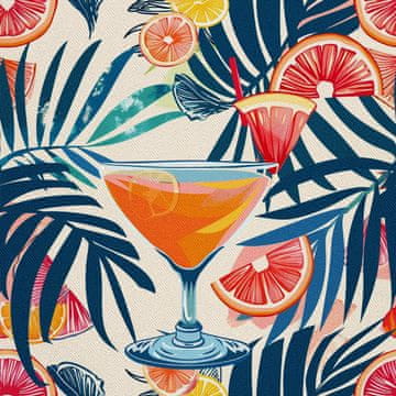 VANJSKI DEKOSTOFFE OXFORD - Motiv Cocktail | DX8566