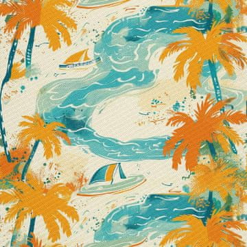 VANJSKI DEKOSTOFFE OXFORD - Motiv Sommer | DX8943