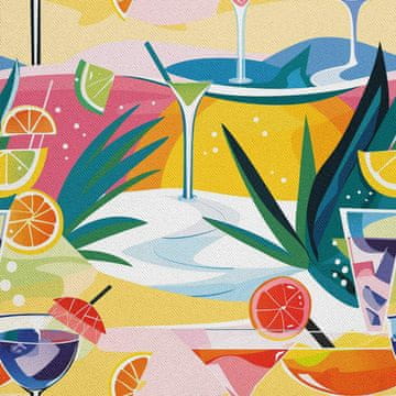 VANJSKI DEKOSTOFFE OXFORD - Motiv Cocktail | DX8507