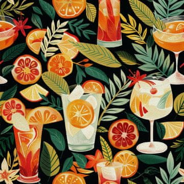 OUTDOOR DEKOSTOFFE OXFORD - Motiv Cocktail | DX8777