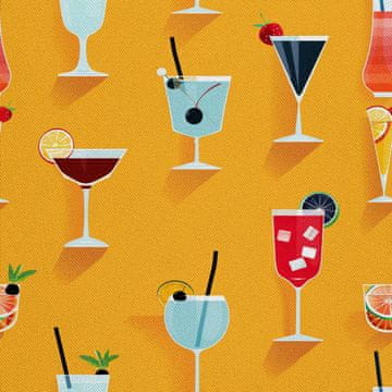 OUTDOOR DEKOSTOFFE OXFORD - Motiv Cocktail | DX8306