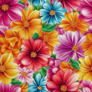 VANJSKI DEKOSTOFFE OXFORD - Motiv Bunte Blumen | DX18080