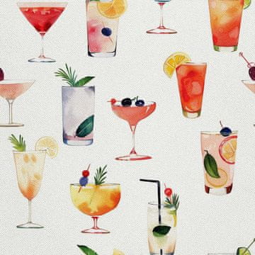 OUTDOOR DEKOSTOFFE OXFORD - Motiv Cocktail | DX8393