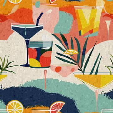 OUTDOOR DEKOSTOFFE OXFORD - Motiv Cocktail | DX8468
