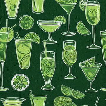 OUTDOOR DEKOSTOFFE OXFORD - Motiv Cocktail | DX8671