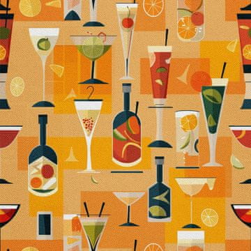 OUTDOOR DEKOSTOFFE OXFORD - Motiv Cocktail | DX8685