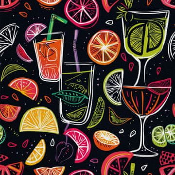 OUTDOOR DEKOSTOFFE OXFORD - Motiv Cocktail | DX8557