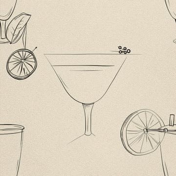 OUTDOOR DEKOSTOFFE OXFORD - Motiv Cocktail | DX8715