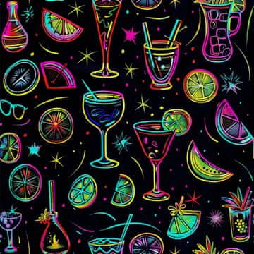 VANJSKI DEKOSTOFFE OXFORD - Motiv Cocktail | DX8726