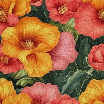 VANJSKI DEKOSTOFFE OXFORD - Motiv Bunte Blumen | DX18071