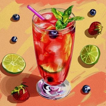 OUTDOOR DEKOSTOFFE OXFORD - Motiv Cocktail | DX8835