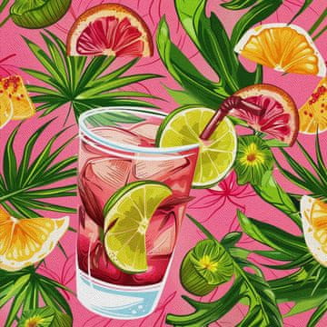 OUTDOOR DEKOSTOFFE OXFORD - Motiv Cocktail | DX8714