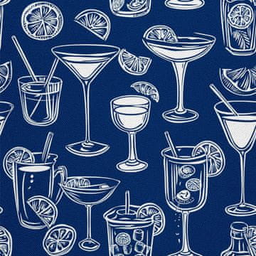 OUTDOOR DEKOSTOFFE OXFORD - Motiv Cocktail | DX8687