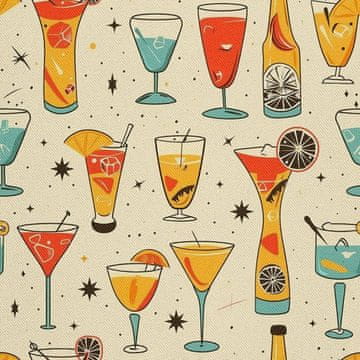 OUTDOOR DEKOSTOFFE OXFORD - Motiv Cocktail | DX8684