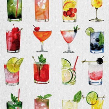 VANJSKI DEKOSTOFFE OXFORD - Motiv Cocktail | DX8832
