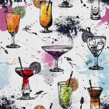 OUTDOOR DEKOSTOFFE OXFORD - Motiv Cocktail | DX8499
