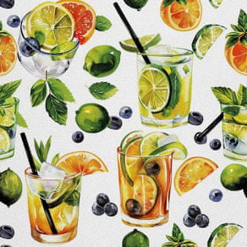 VANJSKI DEKOSTOFFE OXFORD - Motiv Cocktail | DX8399