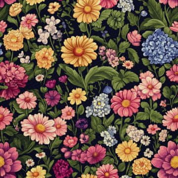VANJSKI DEKOSTOFFE OXFORD - Motiv Bunte Blumen | DX18051