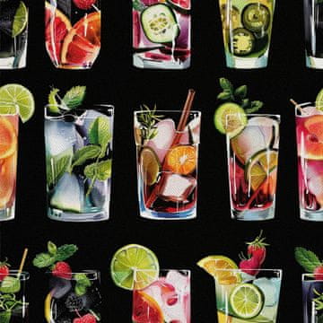 VANJSKI DEKOSTOFFE OXFORD - Motiv Cocktail | DX8733